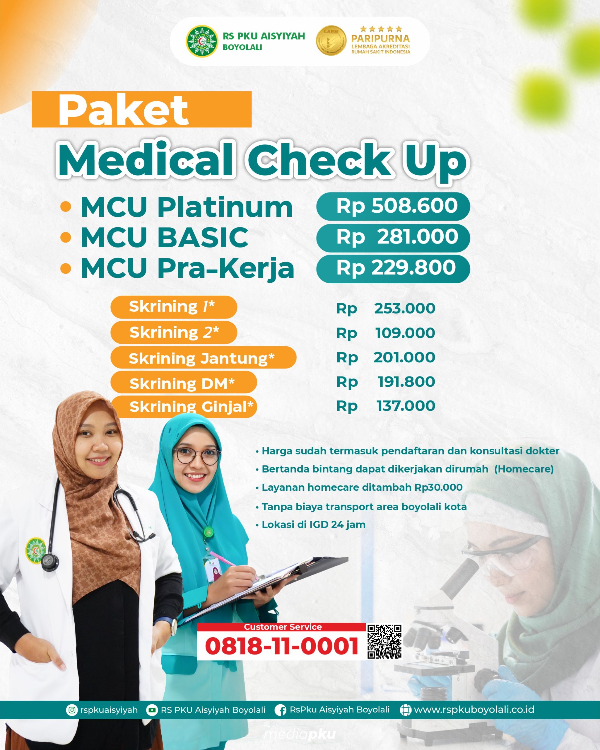 PAKET Medical Check Up (MCU)