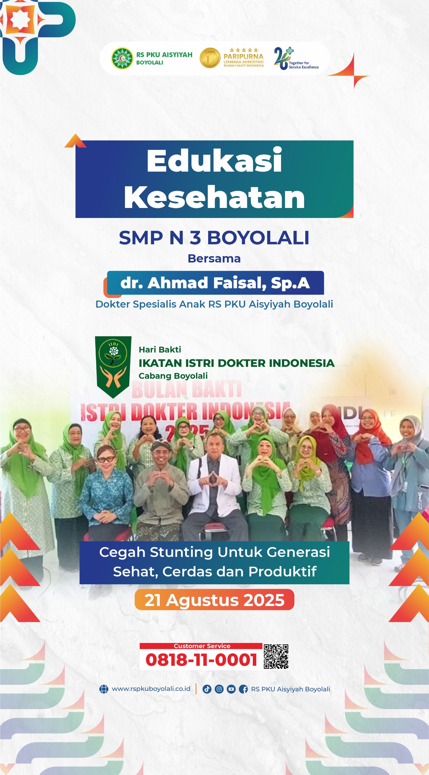 Edukasi Kesehatan Bersama RS PKU Aisyiyah Boyolali