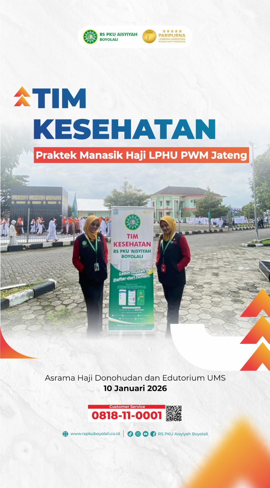 RS PKU Aisyiyah Boyolali Dukung Praktek Manasik Haji Bersama se-Jawa Tengah