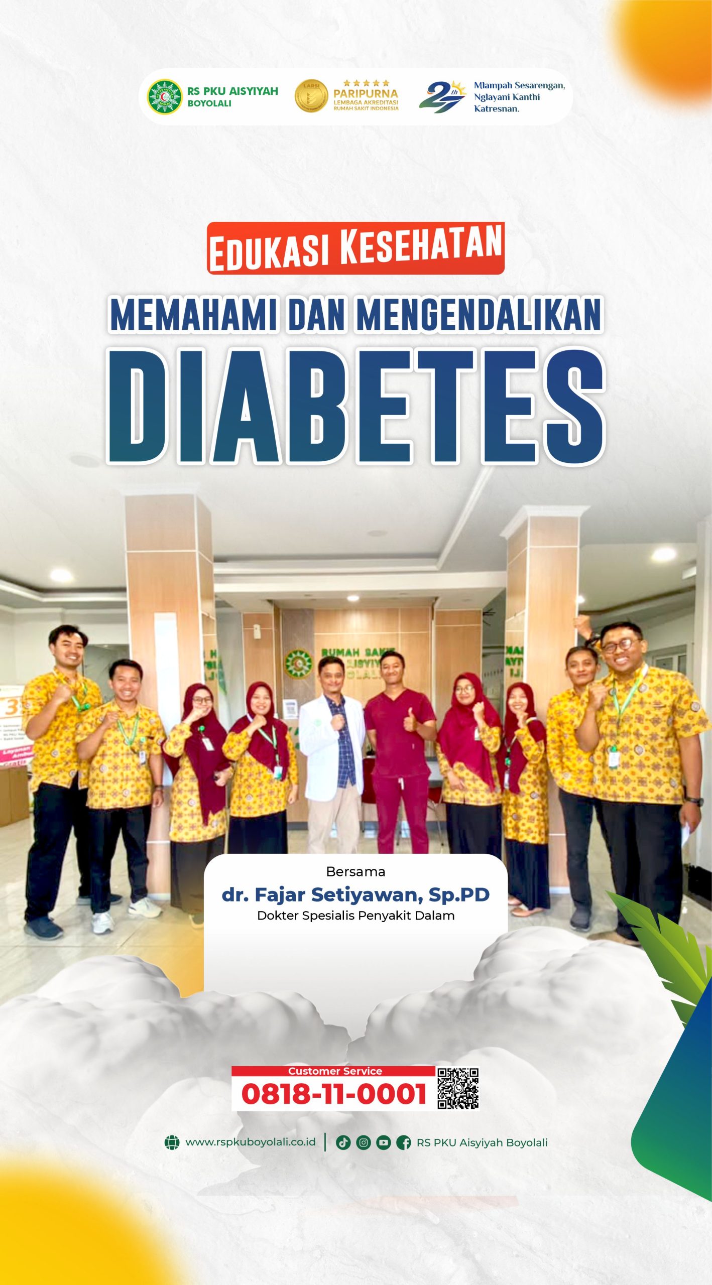 RS PKU Aisyiyah Boyolali Gelar Seminar Edukasi Kesehatan: Memahami dan Mengendalikan Diabetes Melitus
