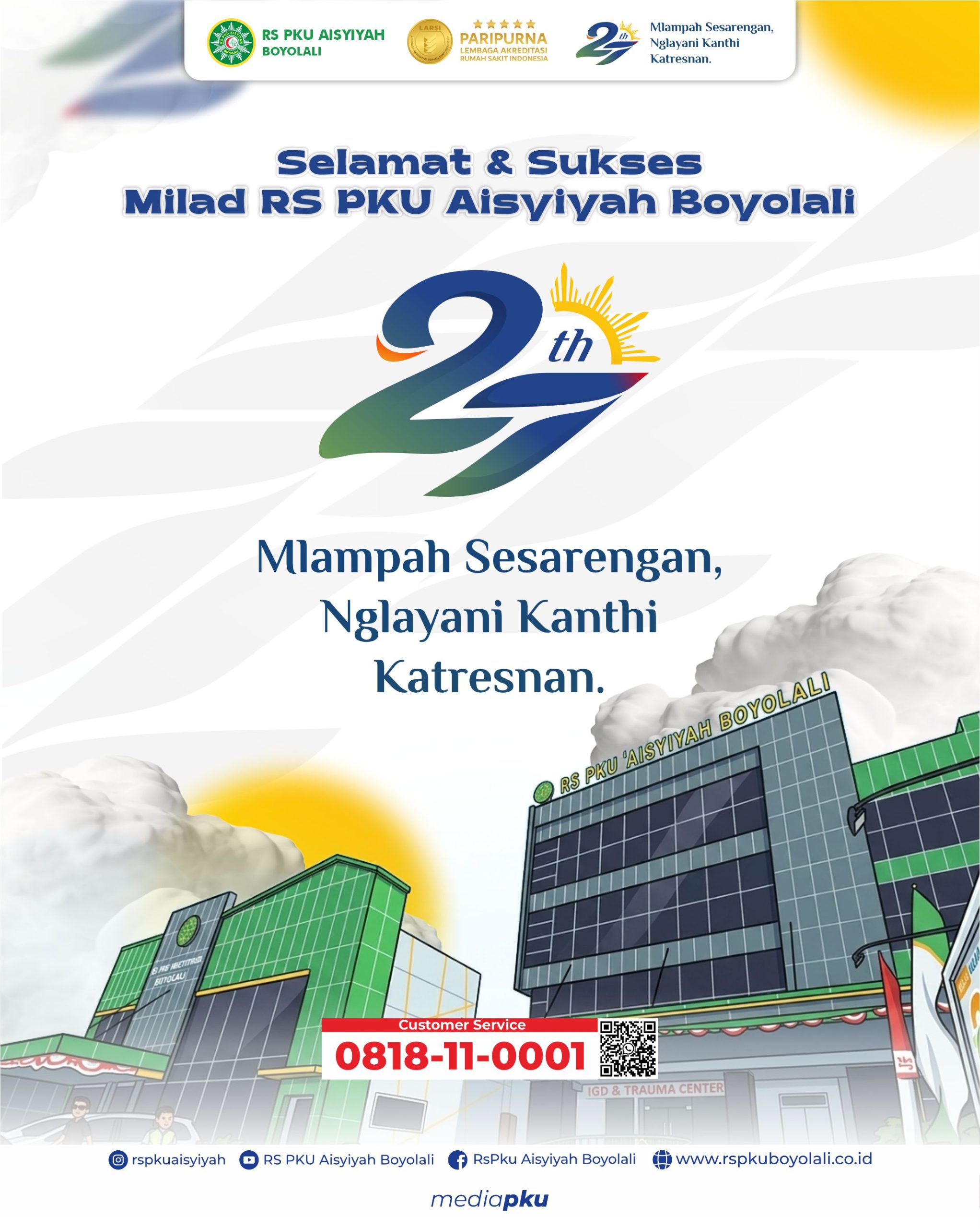 Milad ke-27 RS PKU Aisyiyah Boyolali, Momentum Bersama Bertumbuh dan Merawat dengan Sepenuh Hati