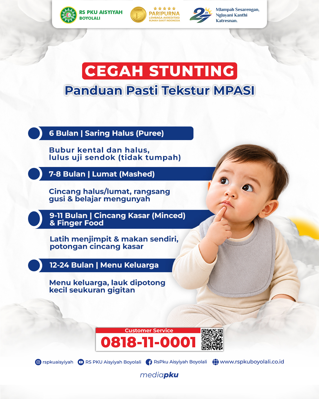 Cegah Stunting, Kenali Tahapan Tekstur MPASI Sesuai Usia Anak