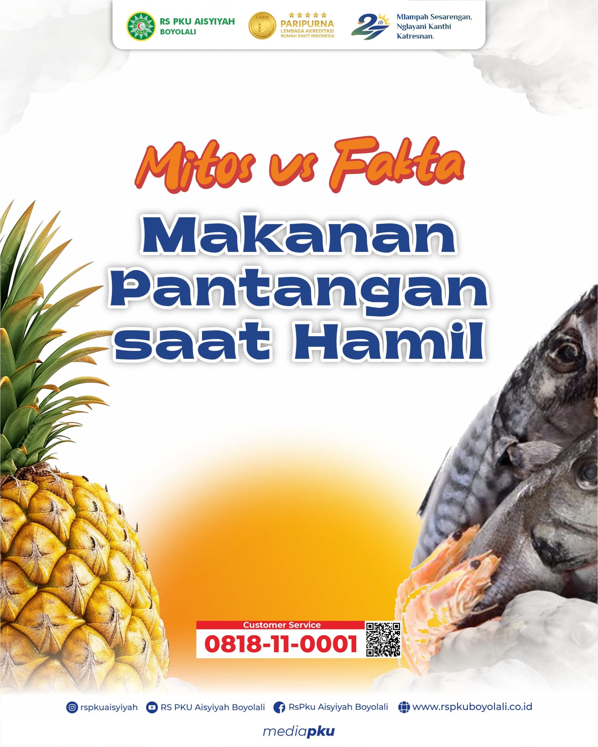 RS PKU Aisyiyah Boyolali Edukasi Ibu Hamil, Kenali Mitos dan Fakta Seputar Makanan Pantangan saat Hamil