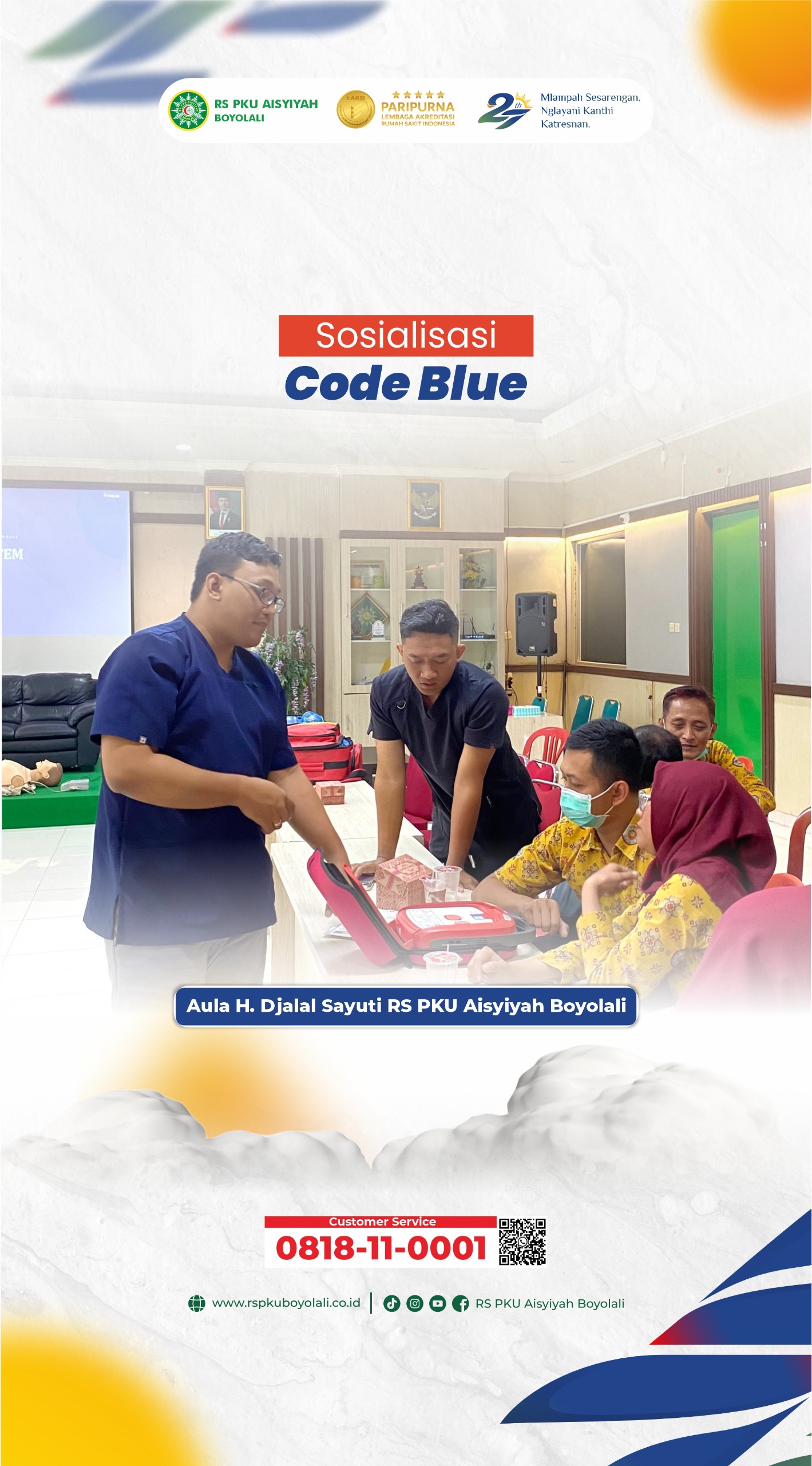 Sosialisasi Code Blue, Perkuat Kesiapsiagaan Tenaga Kesehatan RS PKU Aisyiyah Boyolali