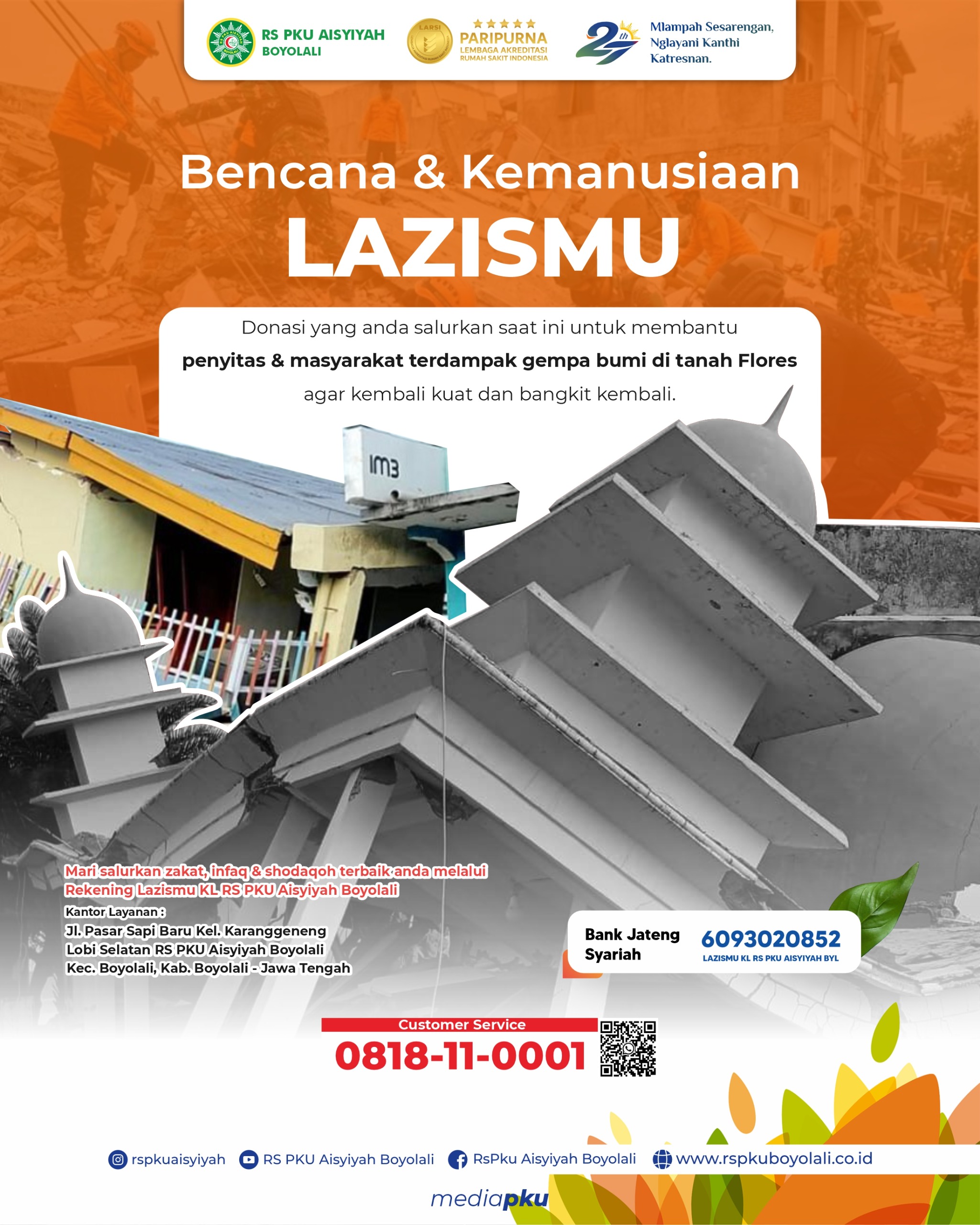 Donasi Kemanusiaan untuk Penyintas Gempa di Flores, Bersama Kita Bantu Mereka Bangkit Kembali
