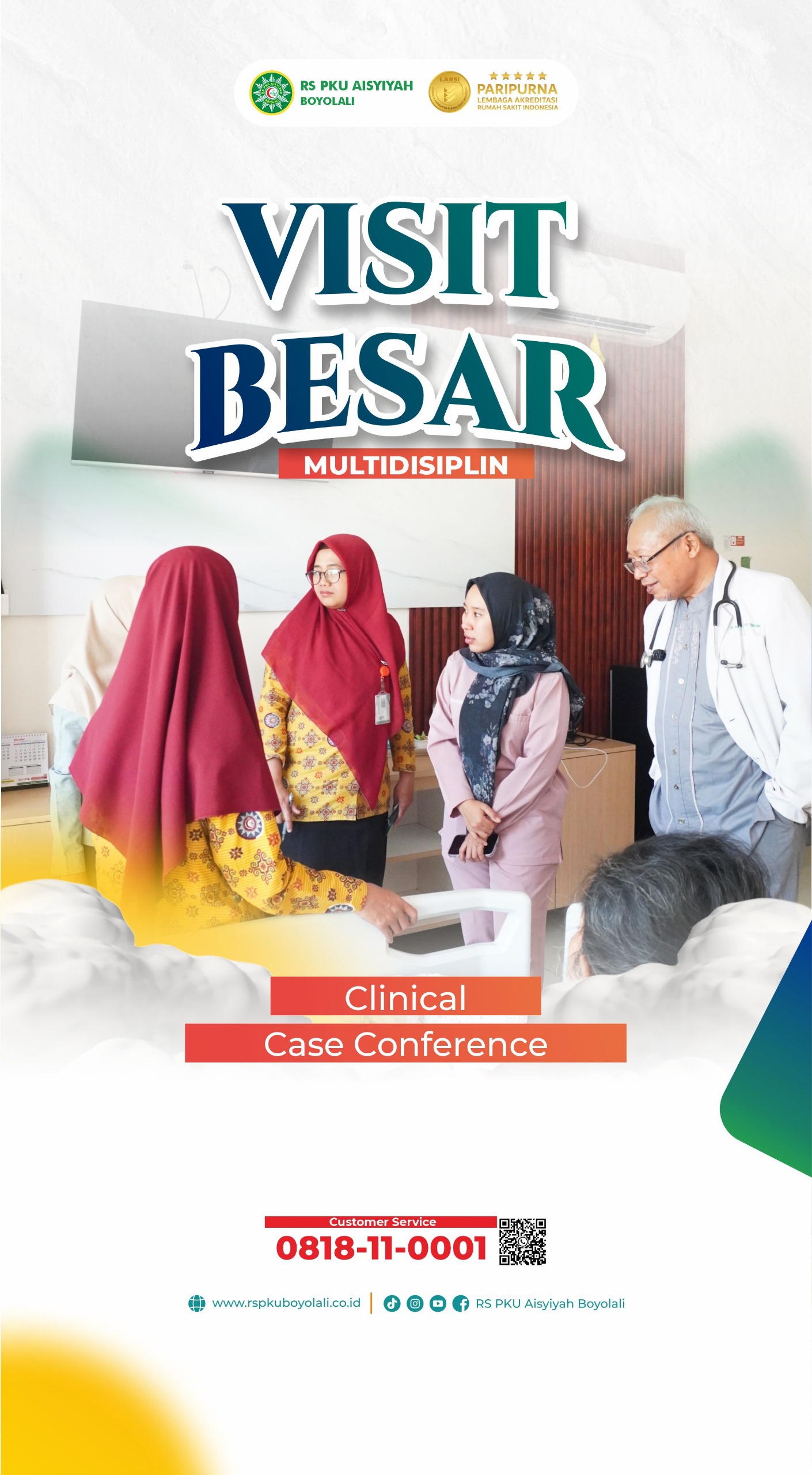 Tingkatkan Mutu Perawatan Pasien, RS PKU Aisyiyah Boyolali Gelar Visit Besar Multidisiplin dan Clinical Case Conference