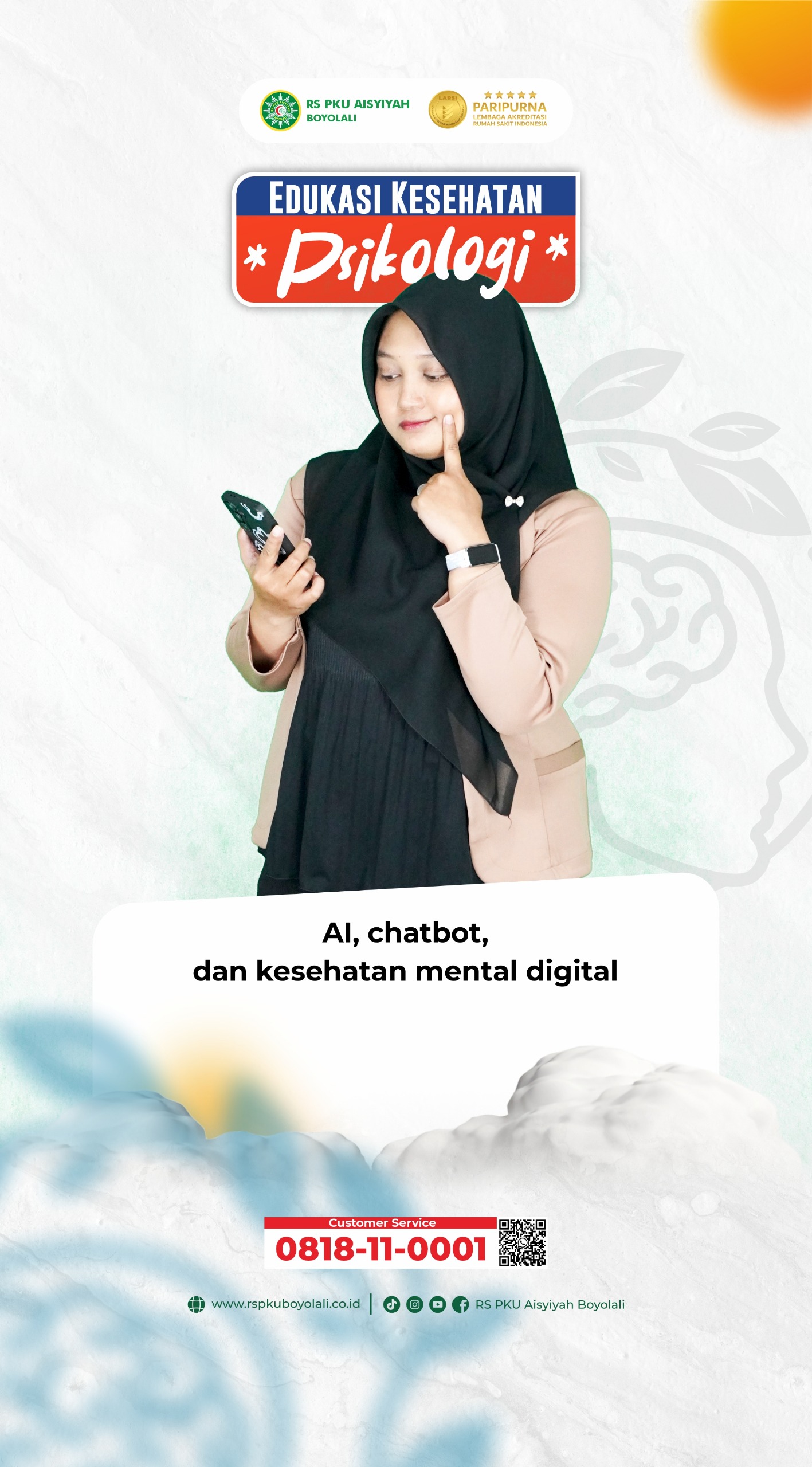 Pahami Peran Teknologi di Era Modern, RS PKU Aisyiyah Boyolali Hadirkan Edukasi Psikologi tentang AI, Chatbot, dan Kesehatan Mental Digital
